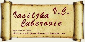 Vasiljka Čuberović vizit kartica